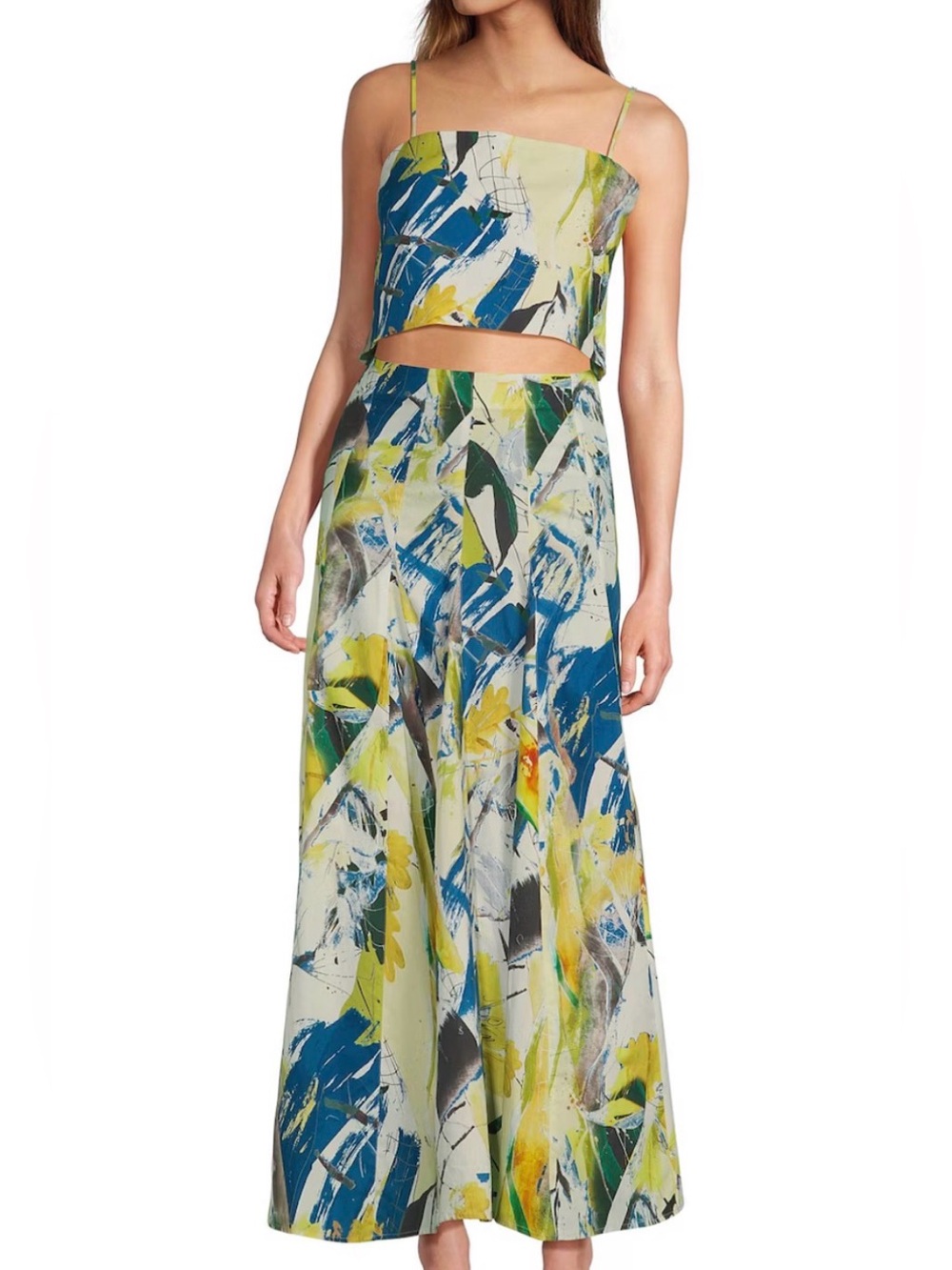 Antonio Melani x M.G. Style Lamar Printed Two Piece Poplin Blouse & Skirt Set